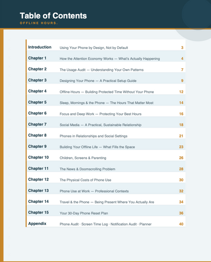Offline Hours: Screen Time & Phone Reset Guide